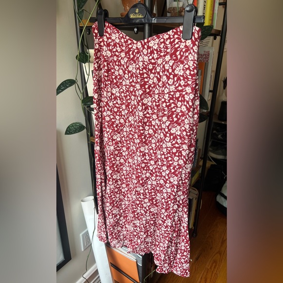 Reformation Red Floral Two-Piece Dress - Picture 7 of 9